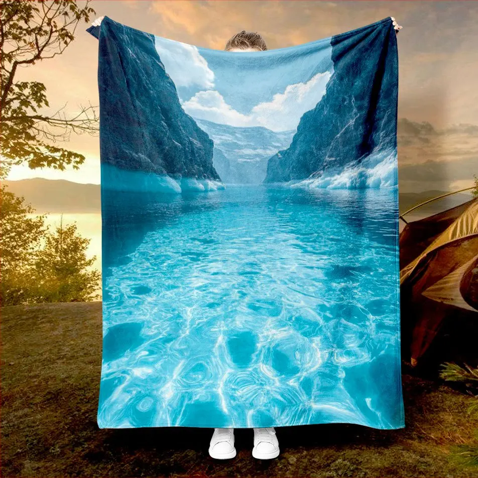 Outdoor Adventure Ideas - Crystal Lake Mountain View Couverture Nature