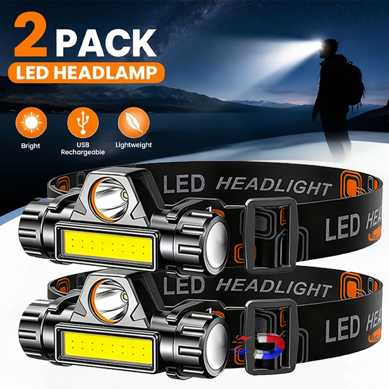 Lampe frontale LED super lumin - Headlamp Waterproof Rechargeable avis et prix
