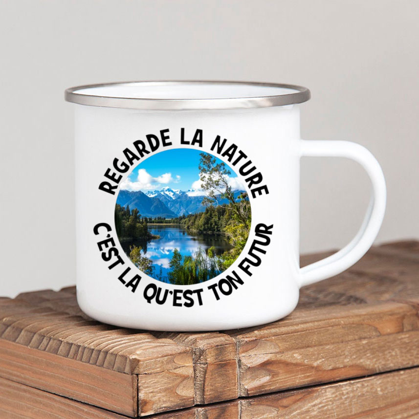 Tasse à café en émail pour Cam - Outdoor Adventure Ideas avis et prix