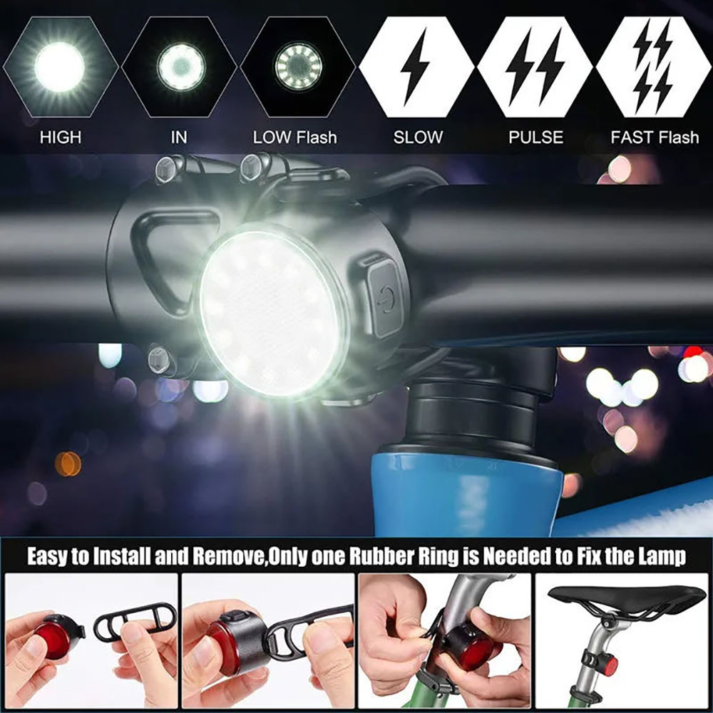 Ensemble de lumières LED pour  - Headlamp Waterproof Rechargeable avis et prix